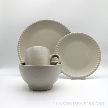 Оптом пользовательский северный стиль глазурованная керамическая посуда